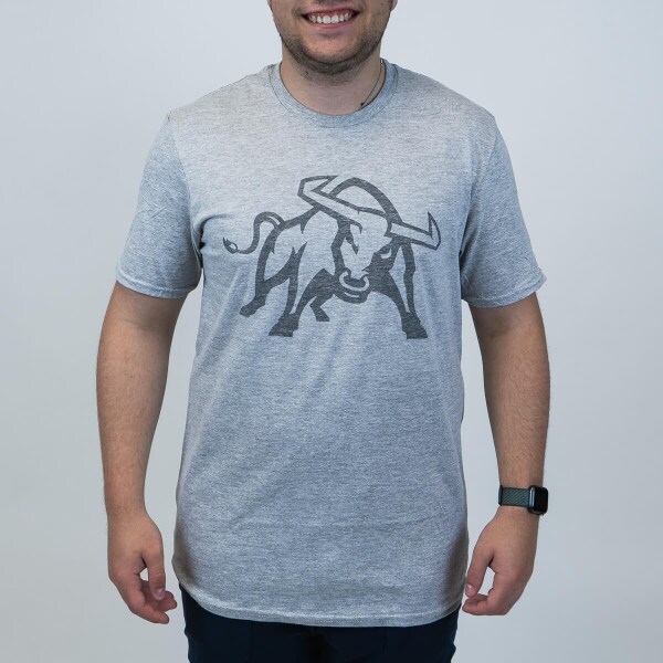 Aggie Bull, Gray, T-Shirt